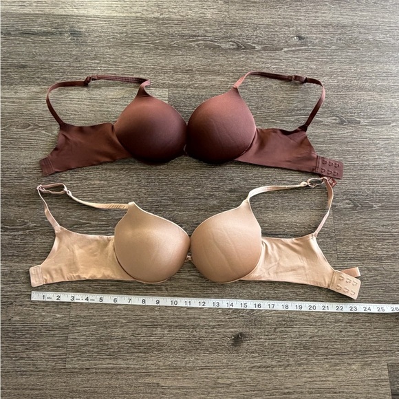 SKIMS Women's Bra Set - Brown and Tan - Picture 3 of 6